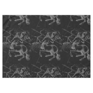 Sagittarius Constellation Hevelius 1690 auf schwar Tischdecke
