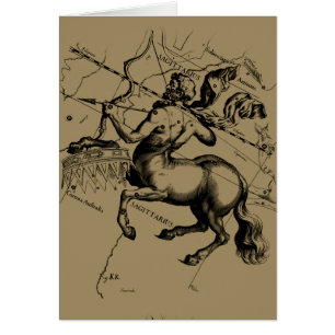 Sagittarius Constellation Hevelius 1690 Gravur