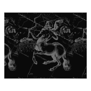 Sagittarius Constellation Hevelius circa 1690 Fotodruck