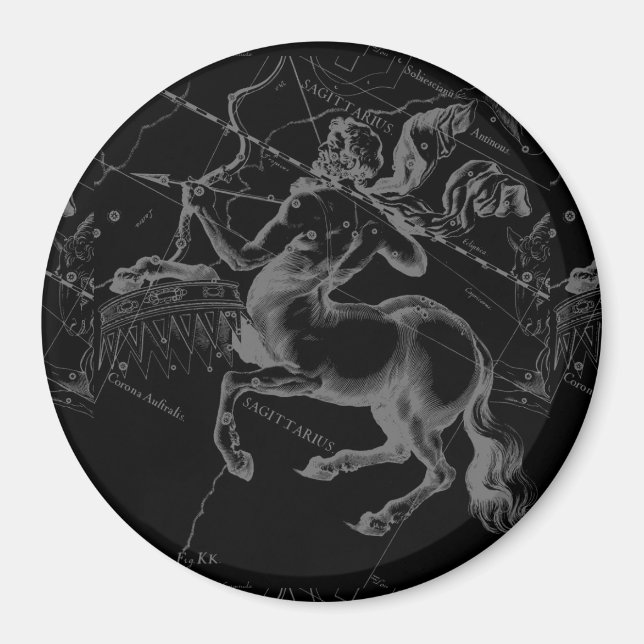 Sagittarius Constellation Hevelius circa 1690 Magnet (Vorne)