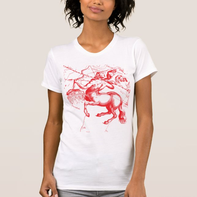 Sagittarius Constellation Hevelius circa 1690 T-Shirt (Vorderseite)