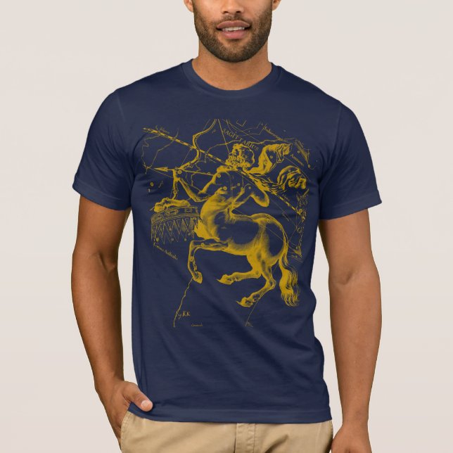 Sagittarius Constellation Hevelius circa 1690 T-Shirt (Vorderseite)