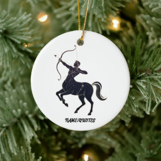Sagittarius Constellation Line Art – Cosmic Zodiac Keramik Ornament