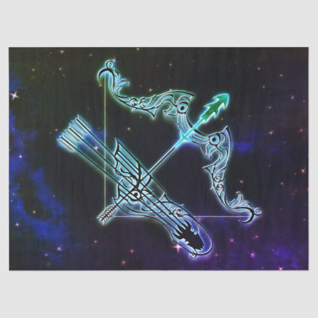 sagittarius das archer zodiac Gewebe Papier (Vorderseite)