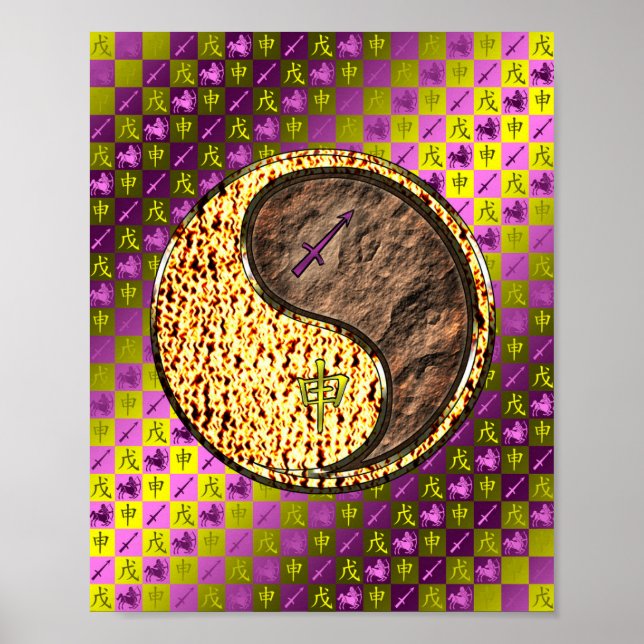 Sagittarius & Earth Monkey Poster (Vorne)