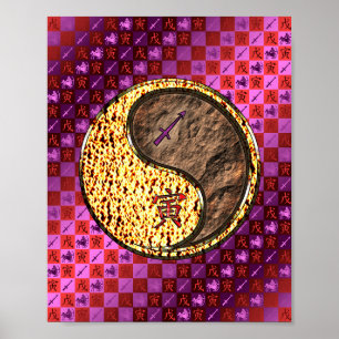 Sagittarius & Earth Tiger Poster