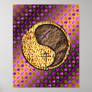 Sagittarius & Erdpferd Poster