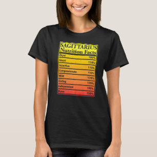 Sagittarius Fakten Horoskop Zodiac-Zeichen-Apparel T-Shirt