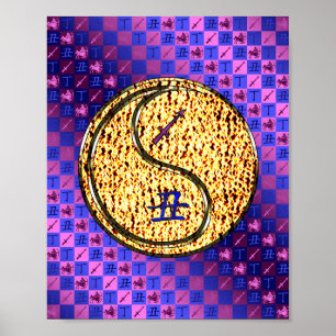 Sagittarius & Feuer Ox Poster
