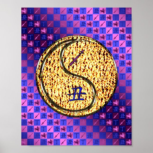 Sagittarius & Feuer Ox Poster (Vorne)