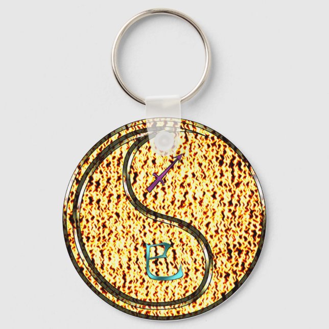 Sagittarius & Feuerschlange Schlüsselanhänger (Vorderseite)