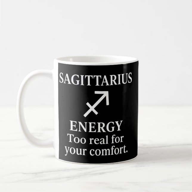 Sagittarius Fire Sign Zodiac Mug Kaffeetasse (Links)