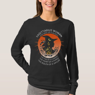 Sagittarius Frau Zodiac Soul einer Hexe T-Shirt