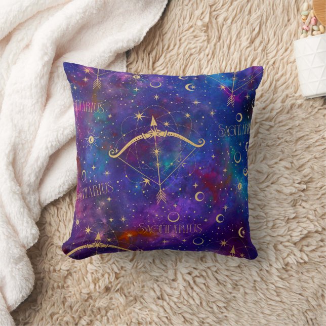 Sagittarius Galaxy Throw Pillow Kissen (Decke)