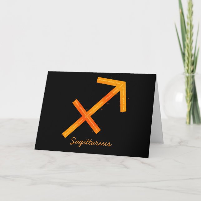 Sagittarius Grußkarte - Leere Karte (Vorderseite)