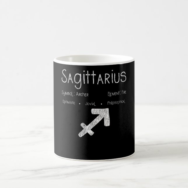 Sagittarius Horoskop Astrologie Star Geburt Kaffeetasse (Mittel)