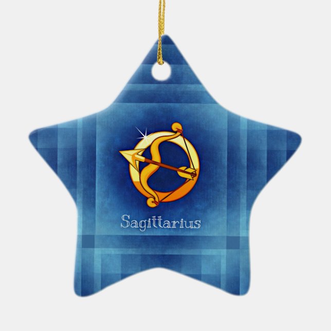Sagittarius Horoskop Keramik Ornament (Vorne)