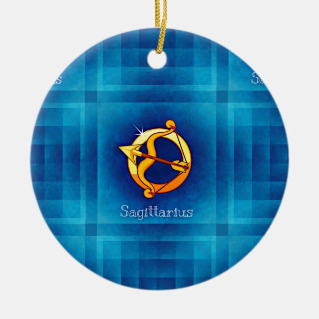 Sagittarius Horoskop Keramik Ornament (Vorne)