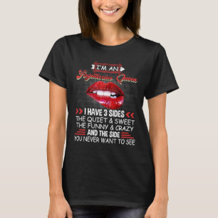 Sagittarius Königin Ich habe 3 Seiten Funny Astrol T-Shirt