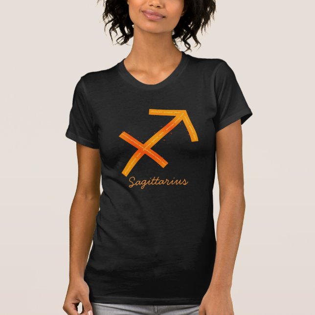 Sagittarius Ladys Shirt - Black (Vorderseite)