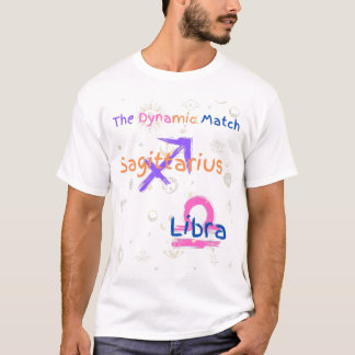 Sagittarius Libra Couple Zodiac T - Shirt
