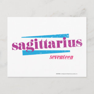 Sagittarius Lila Postkarte