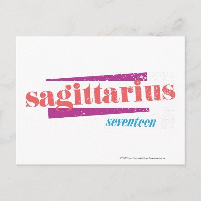 Sagittarius LtPink Postkarte (Vorderseite)