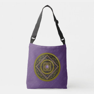 Sagittarius-Mandala-All-Over-Print-Tasche Tragetaschen Mit Langen Trägern
