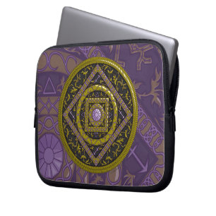 Sagittarius-Mandala-Laptop-Hülle Laptopschutzhülle