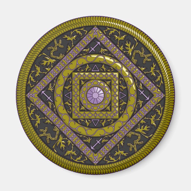 Sagittarius Mandala Magnet (Vorne)