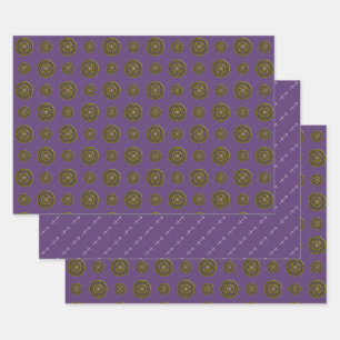 Sagittarius Mandala Wrapping Paper Set Geschenkpapier Set