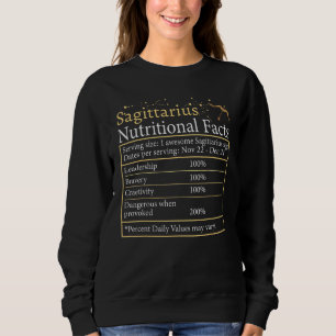 Sagittarius Nutrition Astrologie Zodiac Sign Horos Sweatshirt
