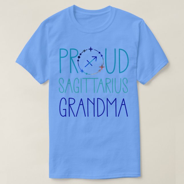 Sagittarius Oma Proud Oma Zodiac Symbol As T-Shirt (Design vorne)