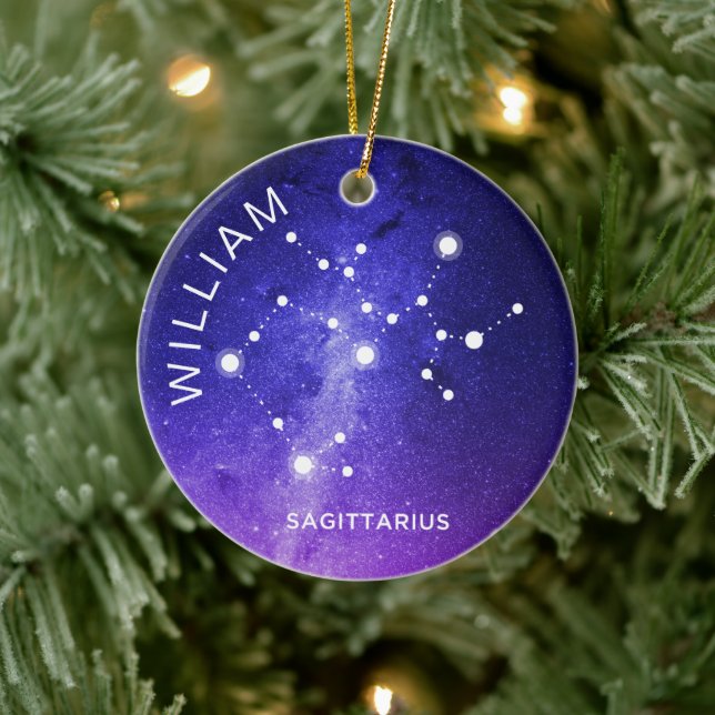 Sagittarius Ornament Personalisiert Zodiac-Geschen (Baum)
