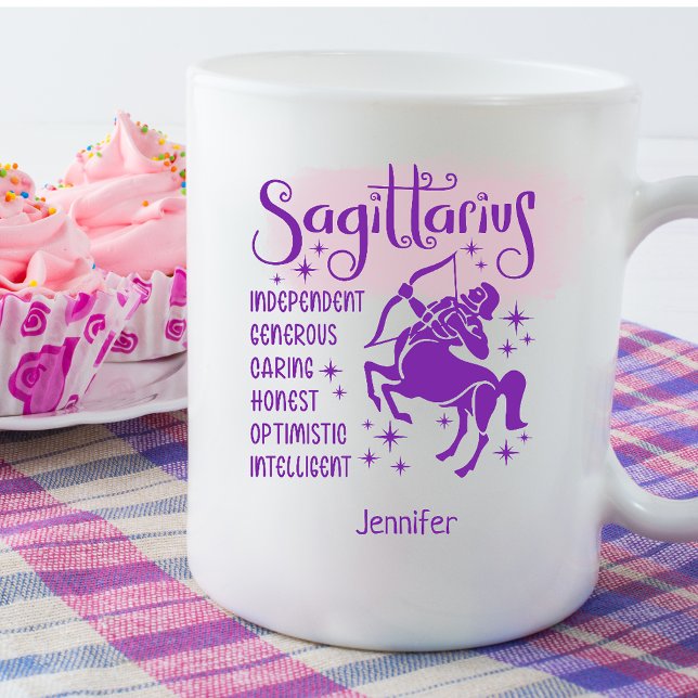 Sagittarius Personalisierte Merkmale Horoskop Kaffeetasse (Von Creator hochgeladen)