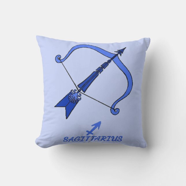 Sagittarius Reversible Throw Pillow Kissen (Vorderseite)