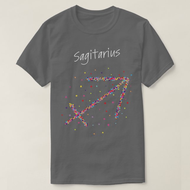Sagittarius Sagitarius Zodiac ASTRO T-Shirt (Design vorne)