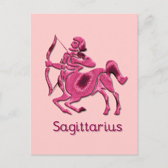 Sagittarius Signing Postcard Postkarte (Vorderseite)