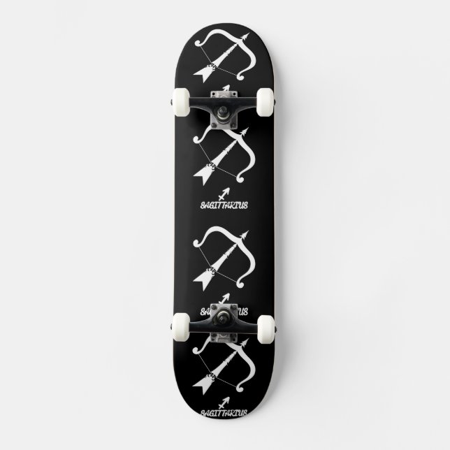 Sagittarius-Silhouette Skateboard (Vorderseite)