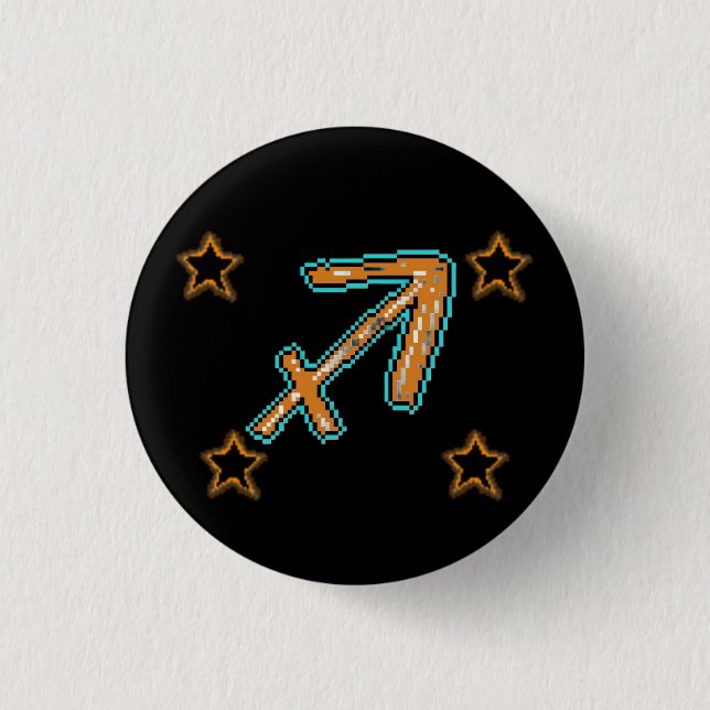 SAGITTARIUS Stars Button (Vorderseite)