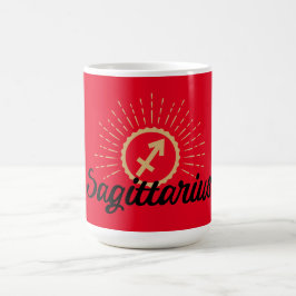 Sagittarius Sternexplosion Symbol Rot Kaffeetasse