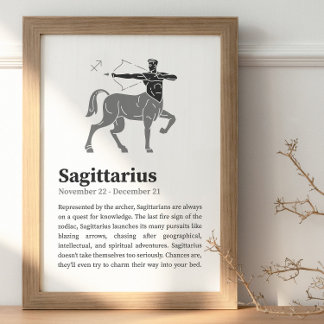 Sagittarius-Sternzeichenposter Poster