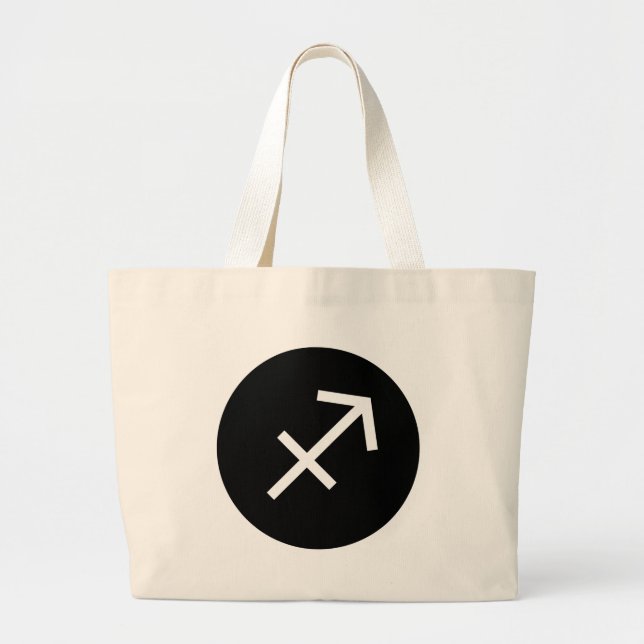 Sagittarius-Symbol Jumbo Stoffbeutel (Vorne)