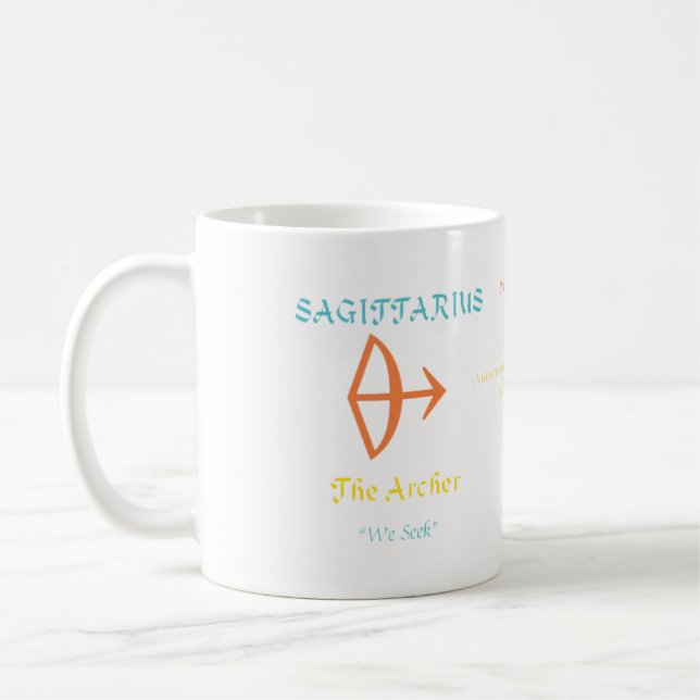 Sagittarius-Tasse Kaffeetasse (Links)