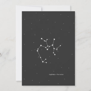 Sagittarius, "The Archer"-Sternbild Feiertagskarte