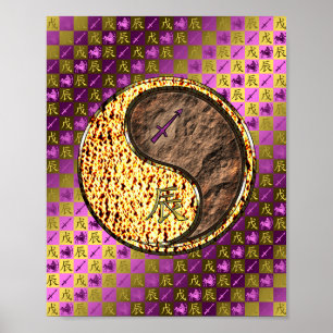 Sagittarius und Erddrache Poster