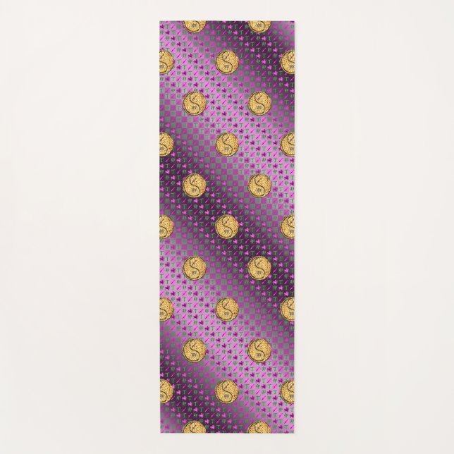 Sagittarius und Feuerwerfer Yogamatte (Vorderseite)