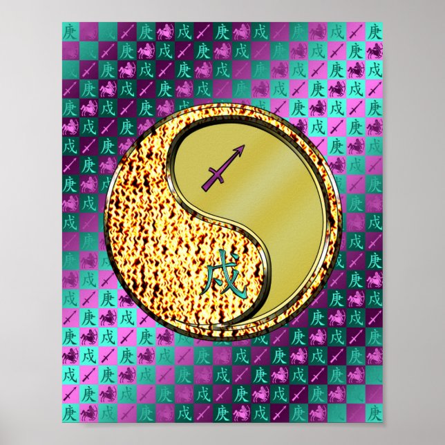 Sagittarius und Metallhund Poster (Vorne)