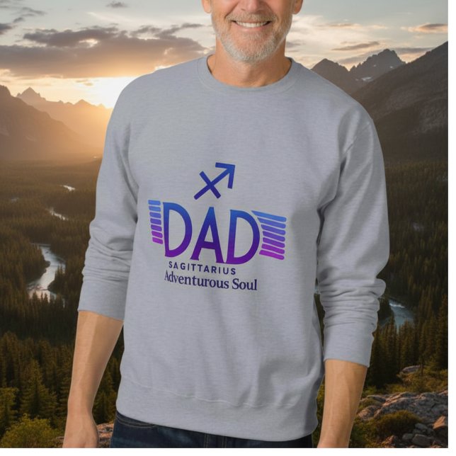 Sagittarius-Vater - witzig Sweatshirt (Von Creator hochgeladen)