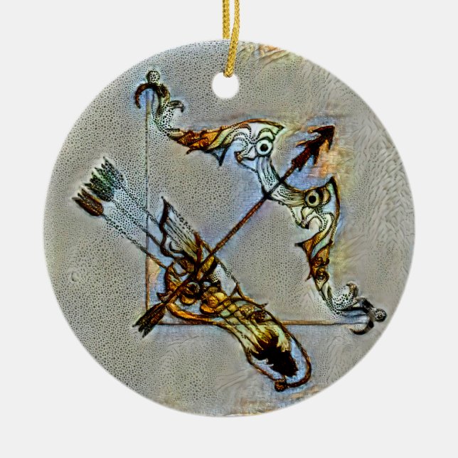 Sagittarius Venice Keramik Ornament (Vorne)